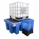 Bac de rétention - Stockage d'une 1 cuve de 1000l - 93 kg