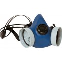 EURMASK DUO Demi-masque en caoutchouc, pour 2 filtres - (l'unité)