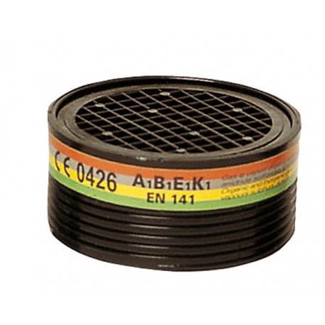 A1.B1.E1.K1 Filtre vap. org/inorg, gaz acide, ammoniaque (boîte de 8 filtres)