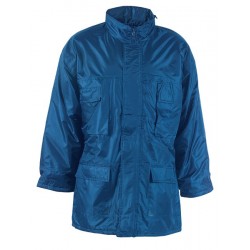IRELAND Parka polyamide end. PVC, imper., capuche, marine