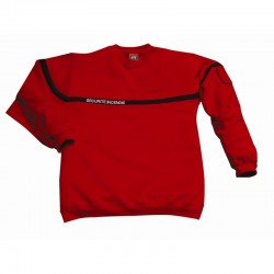 Sweat-shirt sécurité incendie rouge