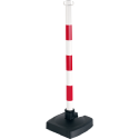 POTEAU BI-POSE 0,90M ROUGE/BLANC