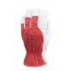 FLEUR VACHETTE Gants maîtrise dos jersey rouge, élastique de serrage