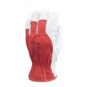 FLEUR VACHETTE Gants maîtrise dos jersey rouge, élastique de serrage