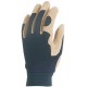 FLEUR PORC RET. Gants paume renf., poignet serrage autogrip.