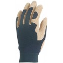 FLEUR PORC RET. Gants paume renf., poignet serrage autogrip.