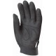CUIR SYNTH. Gants noirs, paume renf., poignet serrage autogrip.