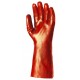 STANDARD Gants PVC 36cm, rouge enduit