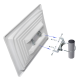 Miroir Industrie Diam. 800 mm  Ecochok