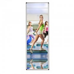 Miroir plat avec cadre alu  600x800 mm