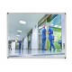 Miroir plat avec cadre alu  600x800 mm