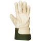 FLEUR VACHETTE SUPÉRIEURE Gants docker toile verte