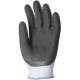 GRIP QUALI. SUP. Gants gris enduit latex , noir
