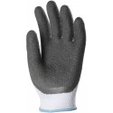 GRIP QUALI. SUP. Gants gris enduit latex , noir