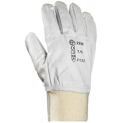 TT FLEUR CHÈVRE Gants maîtrise, poignet tricot élast., protège artère