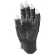 SYNTH. AUTOGRIP Mitaines 5 doigts ouverts. Noir, paume renforcée.