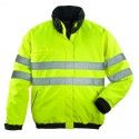 HI-WAY Blouson réversible 2/1, 300D poly. end.PU, jaune/noir, sachet brochable