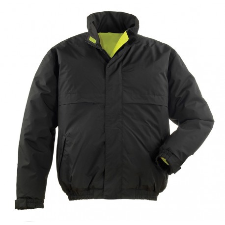 HI-WAY Blouson réversible 2/1, 300D poly. end.PU, jaune/noir, sachet brochable