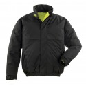 HI-WAY Blouson réversible 2/1, 300D poly. end.PU, jaune/noir, sachet brochable