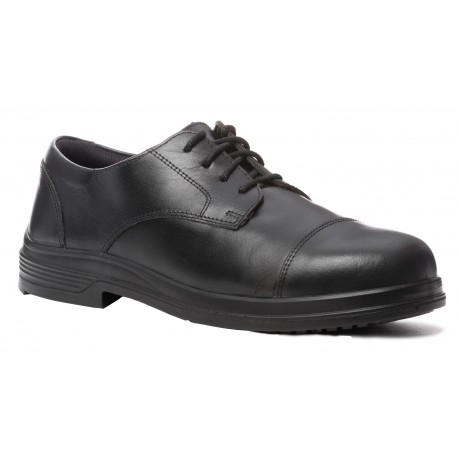 ZIRCO S3 Chaussure de ville cuir noir acier SRC