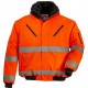 ROADWAY FLY Blouson hi-viz 2/1, 300D poly., col doublure manches amov., orange