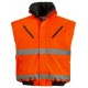 ROADWAY FLY Blouson hi-viz 2/1, 300D poly., col doublure manches amov., orange