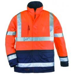 AIRPORT Parka Breathane hi-viz, 3M, orange/marine