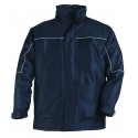 RIPSTOP 4/1 Parka imper., marine/noir, int polaire 280g/m², sachet broch.
