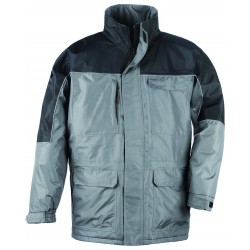 RIPSTOP Parka imper., gris/noir, int. polaire 280g/m²