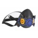 EASYMASK Demi-masque 2 filtres à baïonnettesen caoutchouc (l'unité)