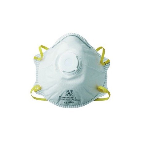 FFP1 NR D SL Masque coque valve (la boîte de 10 masques)