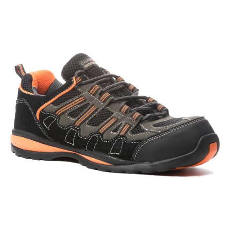 HELVITE S1-P Basket basse noir/orange composite SRA HRO