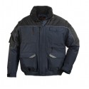 RIPSTOP 2/1 Blouson imper. multipoche, manches amov., marine/noir