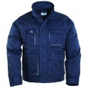NAVY Veste de travail, coton-poly, marine/gris, 245g/m²
