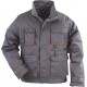 PADDOCK Veste de travail, coton-poly, gris/orange, 245g/m²