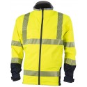 STATION ACCESS Veste hi- viz SOFTSHELL, jaune, 130g/m²