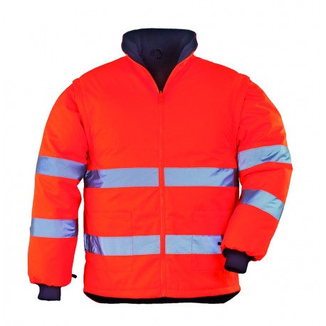 ROADWAY Veste 2/1, 300D poly., int. polaire, orange