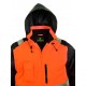 HI-WAY Xtra Veste 2/1 hi-viz, 300D polyester, orange/noire