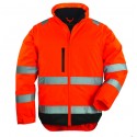 HI-WAY Xtra Veste 2/1 hi-viz, 300D polyester, orange/noire