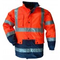 AIRPORT Veste Breathane hi-viz, 3M, orange/marine