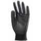 DEXTÉRITÉ QUALI. SUP. Gants poly. noir, jauge 13, end. PU noir