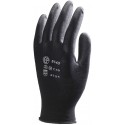 DEXTÉRITÉ QUALI. SUP. Gants poly. noir, jauge 13, end. PU noir