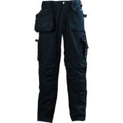 BOUND BLACK Pantalon 60coton/40poly noir/noir, 300g/m², sachet brochable