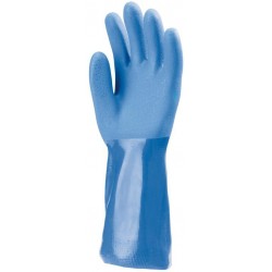 CHIMIQUE Gants PVC bleus 35cm, Actifresh®